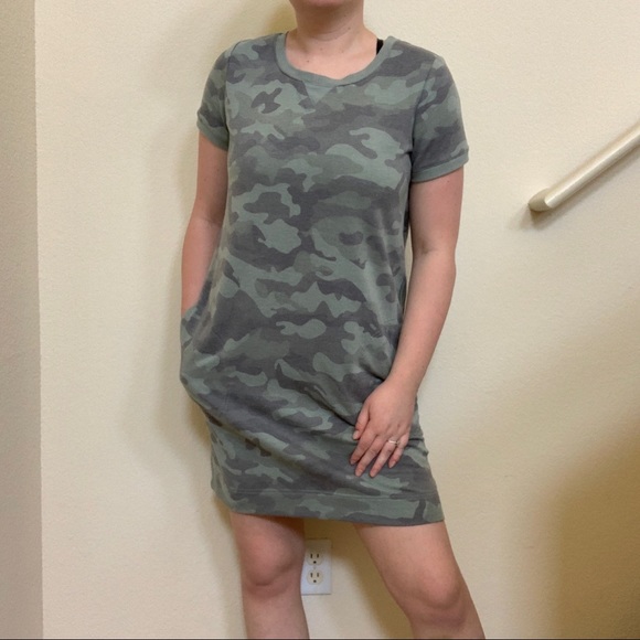 Jane And Delancey Camo Shirt Dress 
